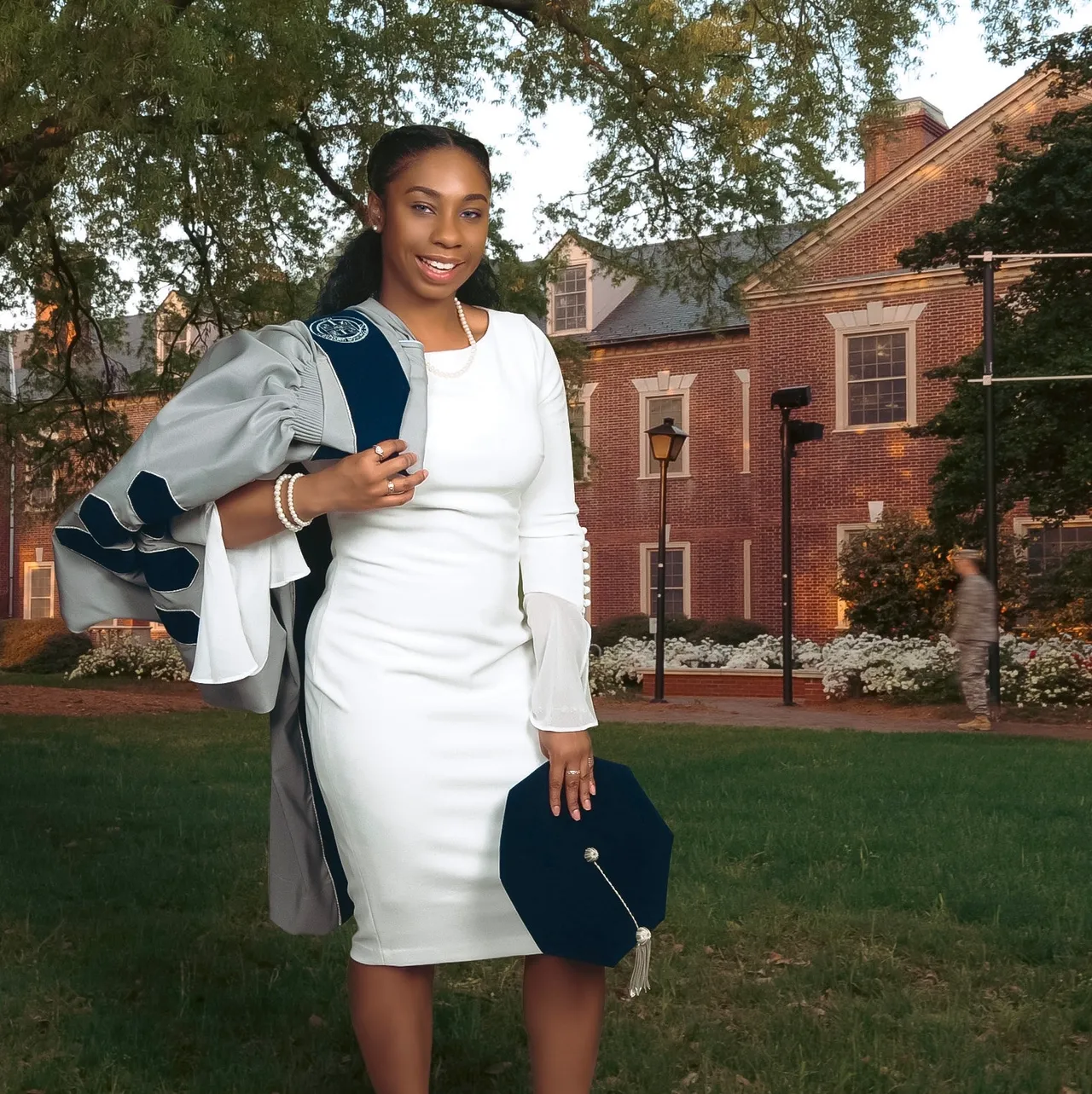 Saige Hill with Cap and Gown